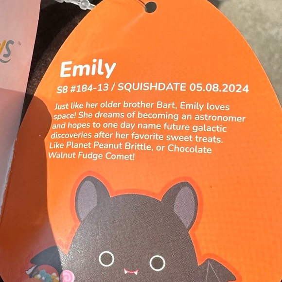 Emily the Bat mallow’ Mash Squishmallow 8” - NWT - Picture 8 of 8